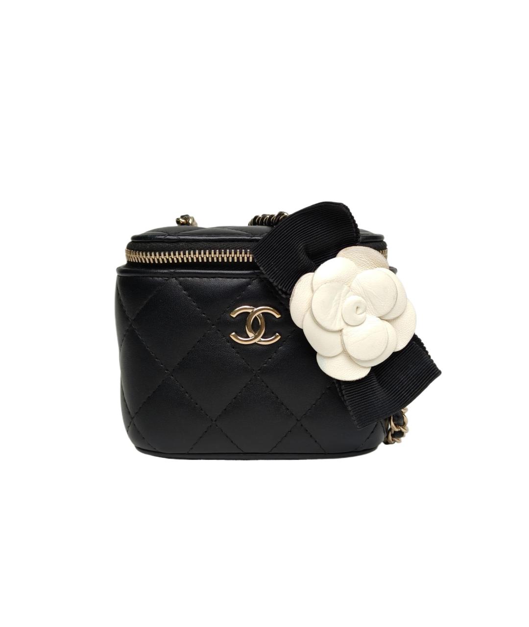 CHANEL Черная кожаная сумка через плечо, фото 9