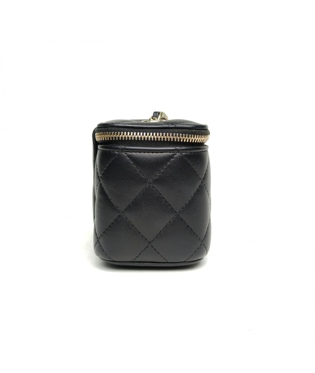 CHANEL Черная кожаная сумка через плечо, фото 5