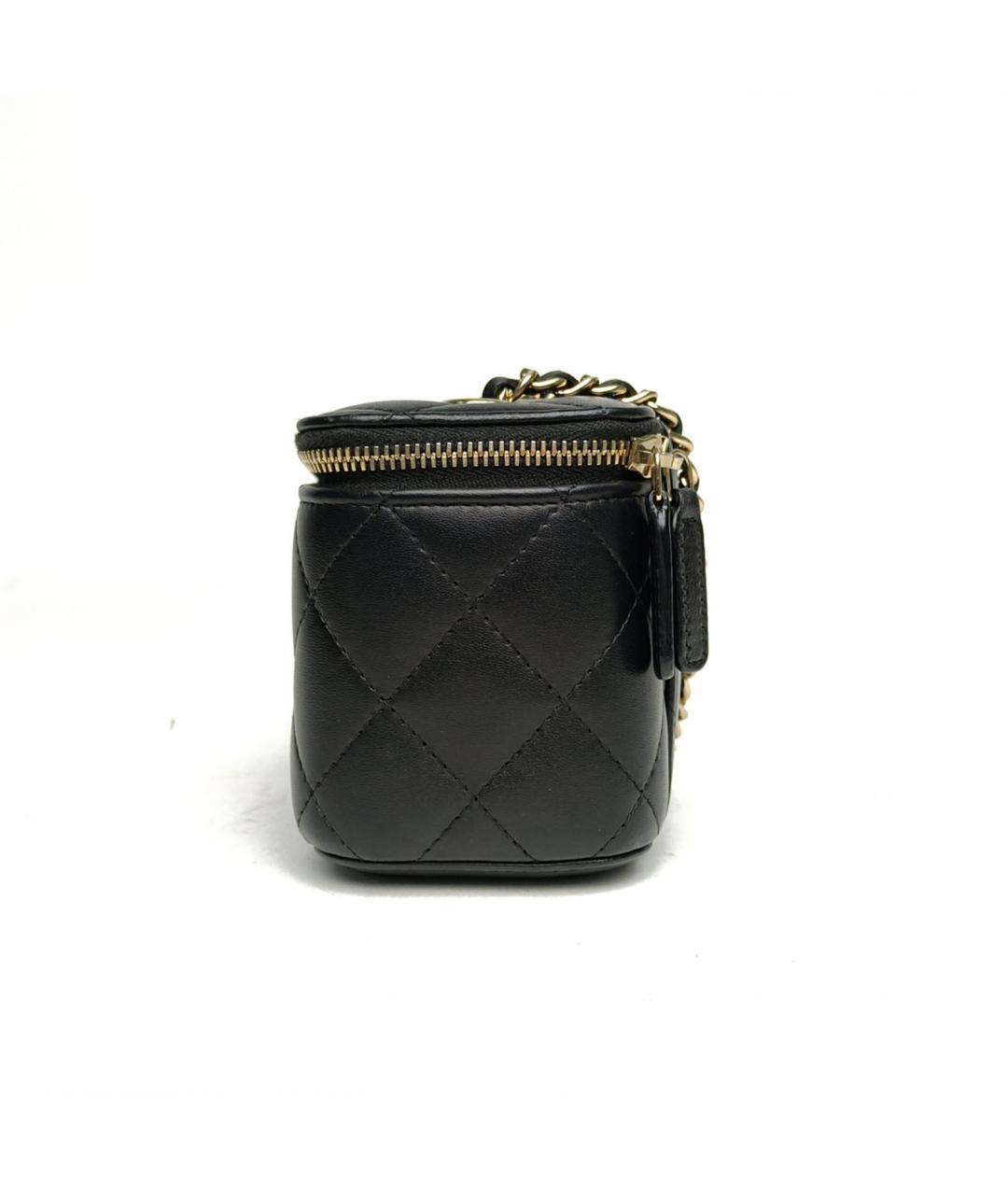 CHANEL Черная кожаная сумка через плечо, фото 3