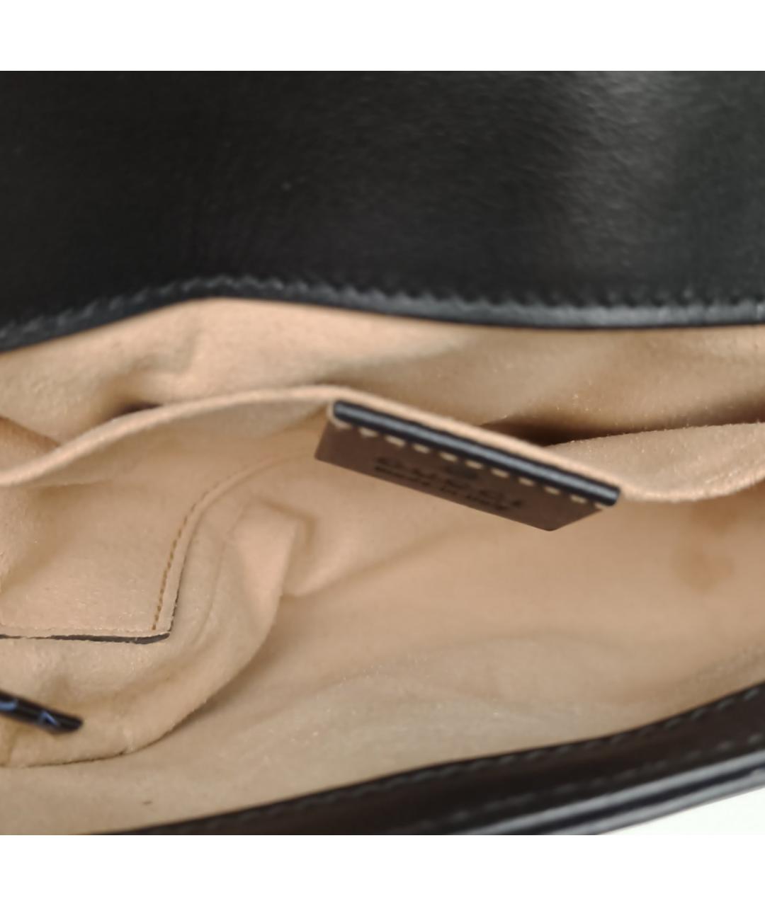 GUCCI Черная кожаная сумка через плечо, фото 7