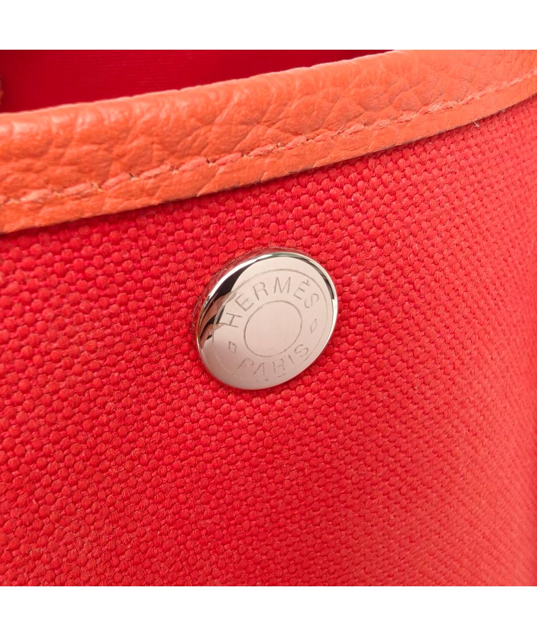 HERMES Оранжевая сумка с короткими ручками, фото 7