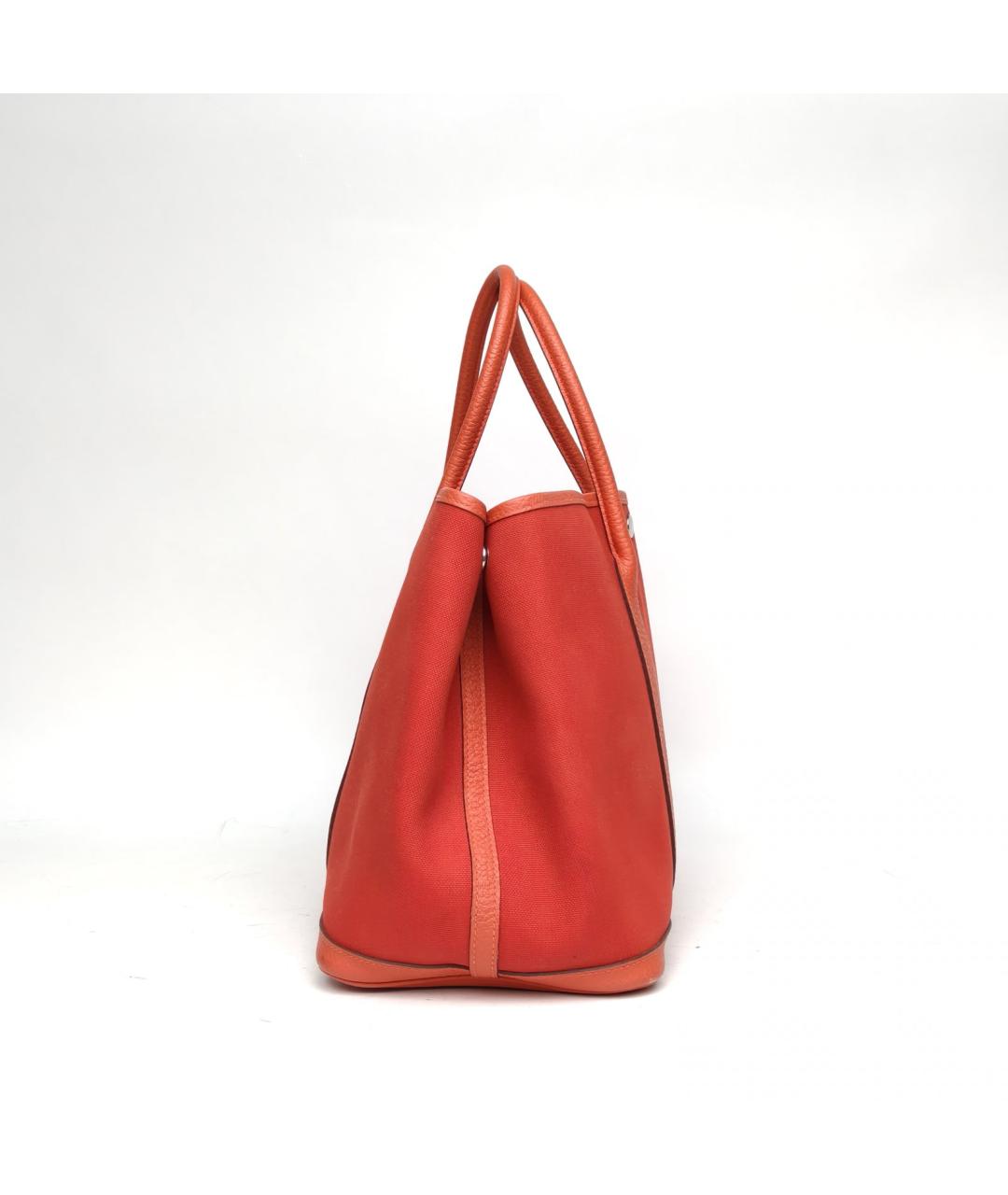 HERMES Оранжевая сумка с короткими ручками, фото 5