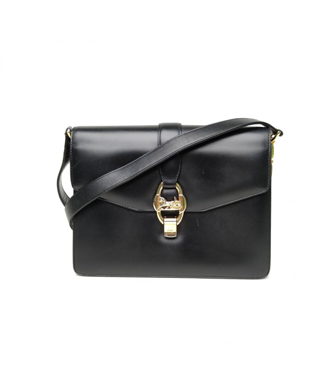CELINE Черная кожаная сумка через плечо, фото 2