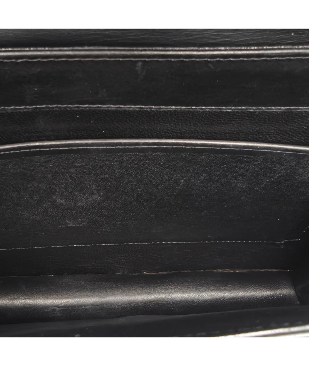 CELINE Черная кожаная сумка через плечо, фото 7