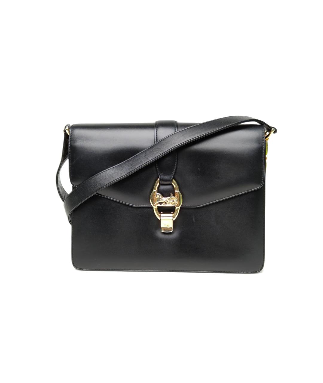 CELINE Черная кожаная сумка через плечо, фото 10