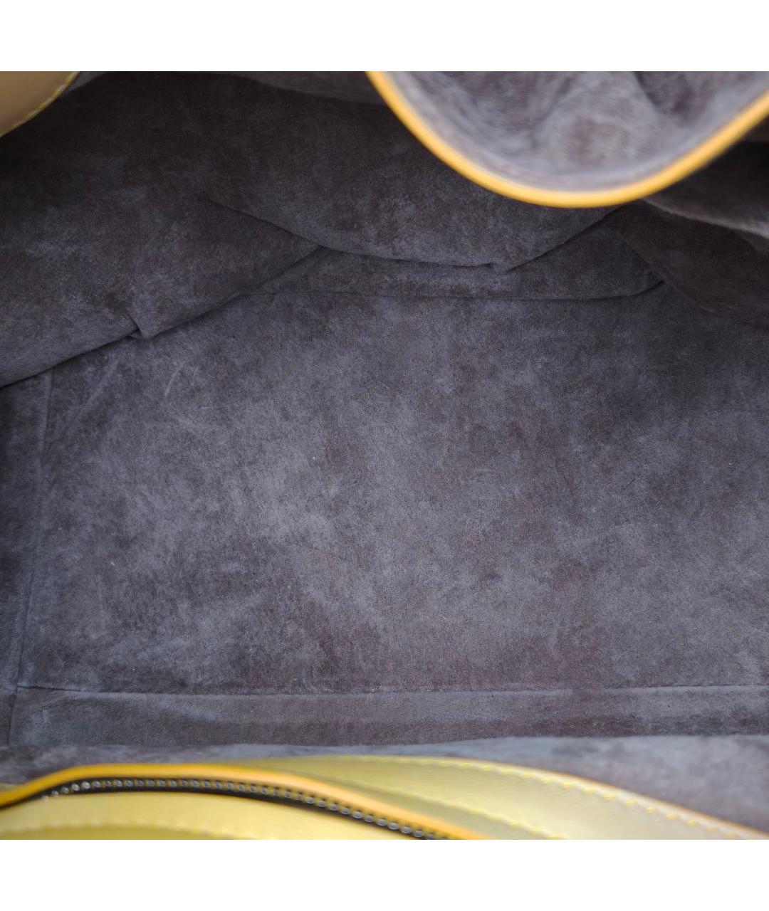 BOTTEGA VENETA Желтая кожаная сумка через плечо, фото 7