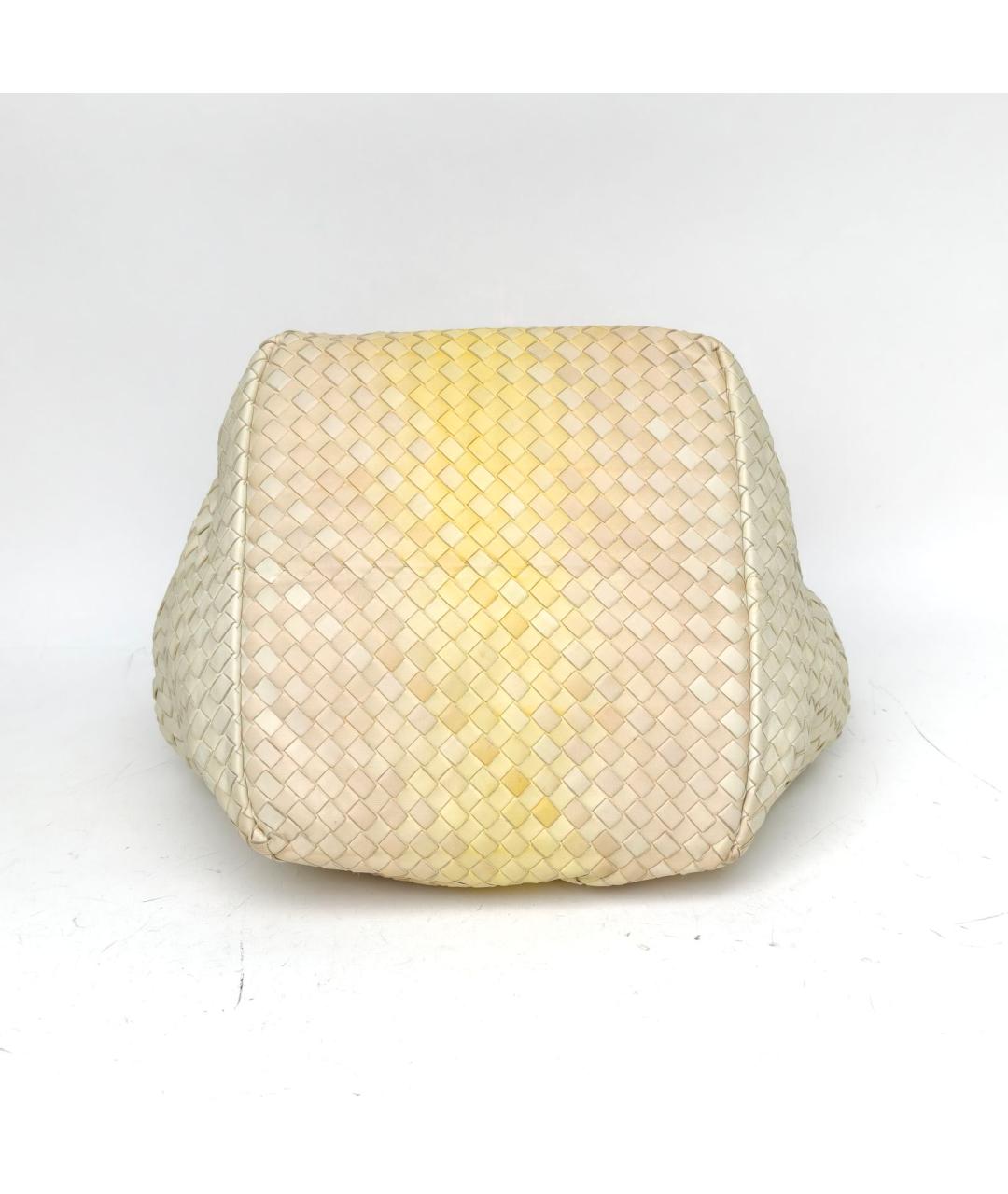 BOTTEGA VENETA Желтая кожаная сумка через плечо, фото 6