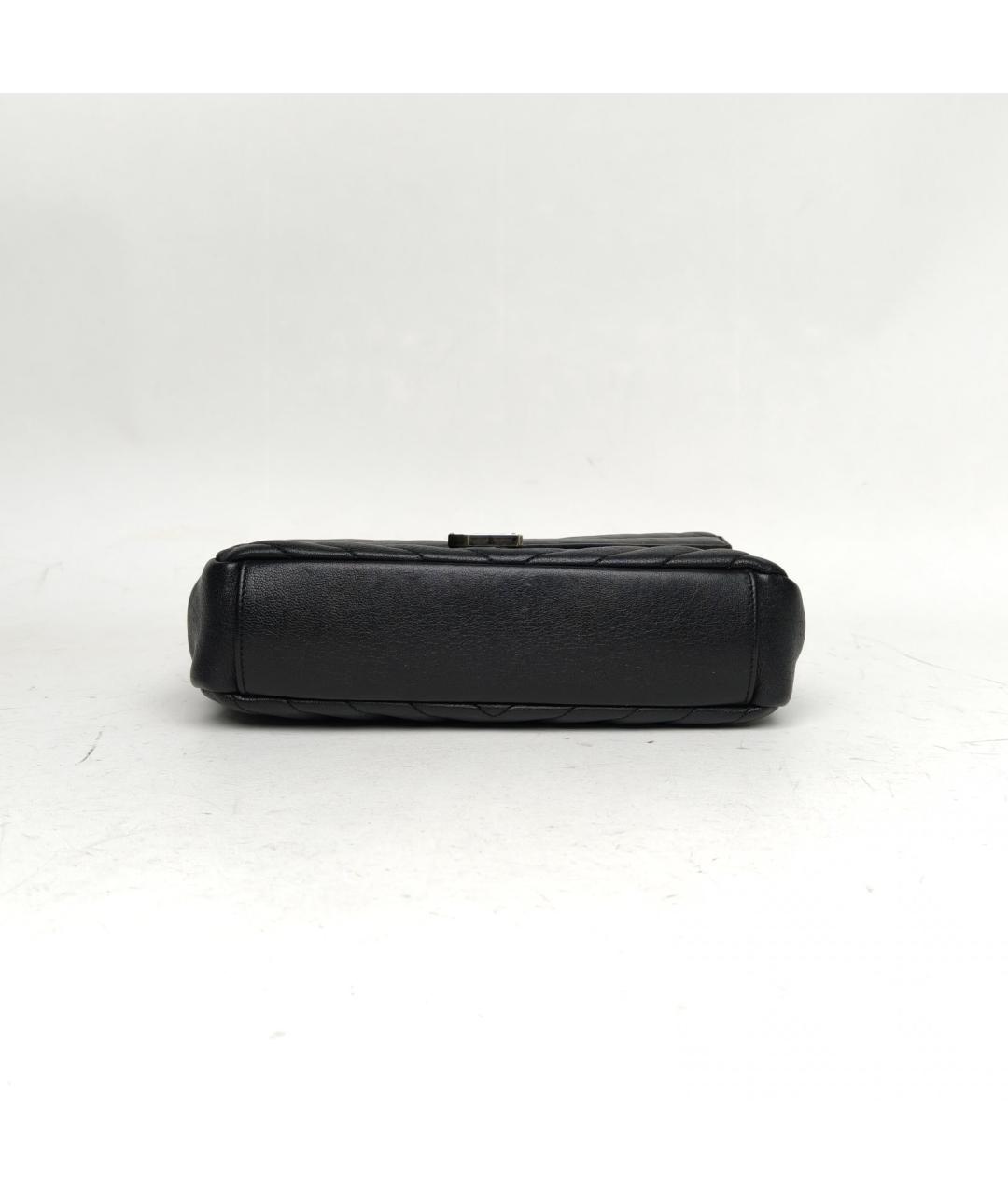 SAINT LAURENT Черная кожаная сумка через плечо, фото 6