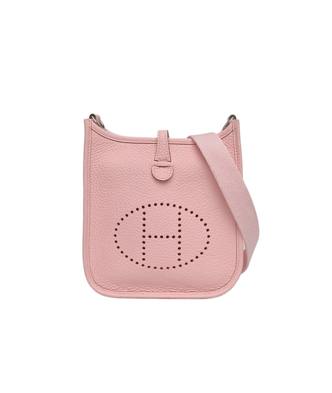 HERMES Розовая сумка через плечо, фото 10