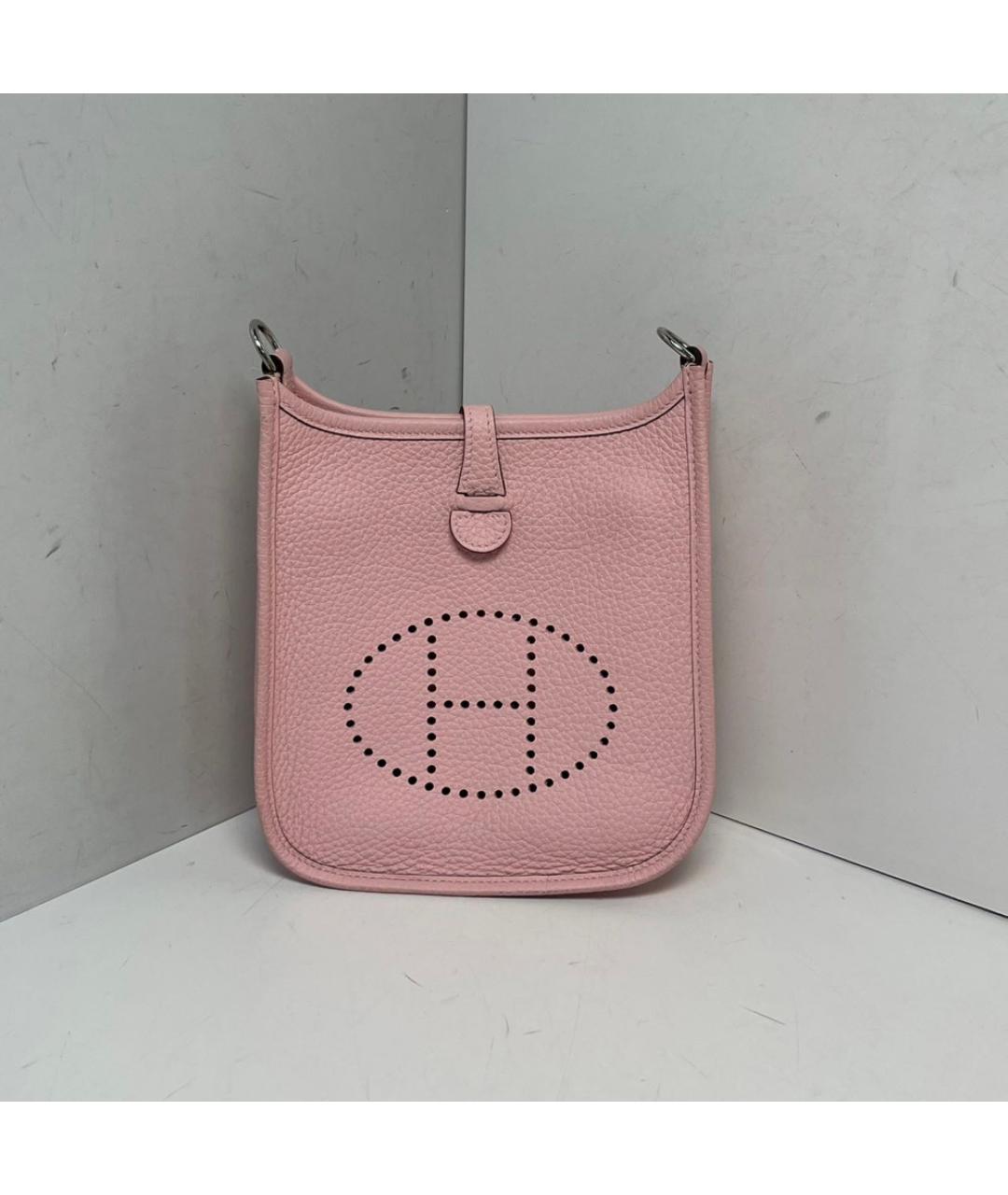 HERMES Розовая сумка через плечо, фото 9