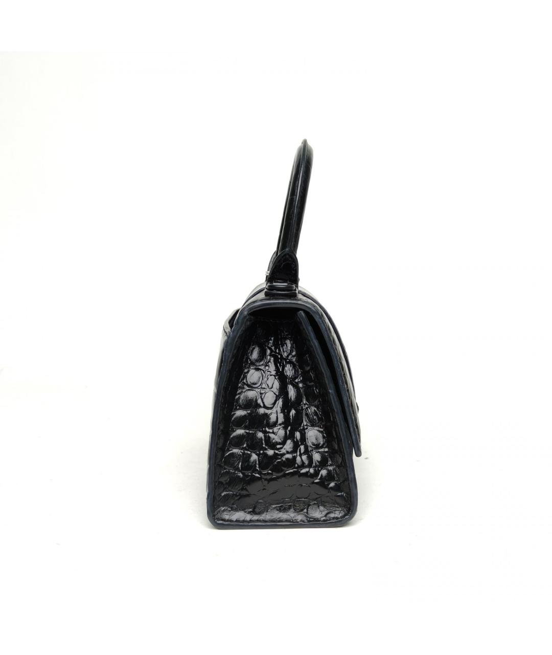 BALENCIAGA Черная кожаная сумка с короткими ручками, фото 5