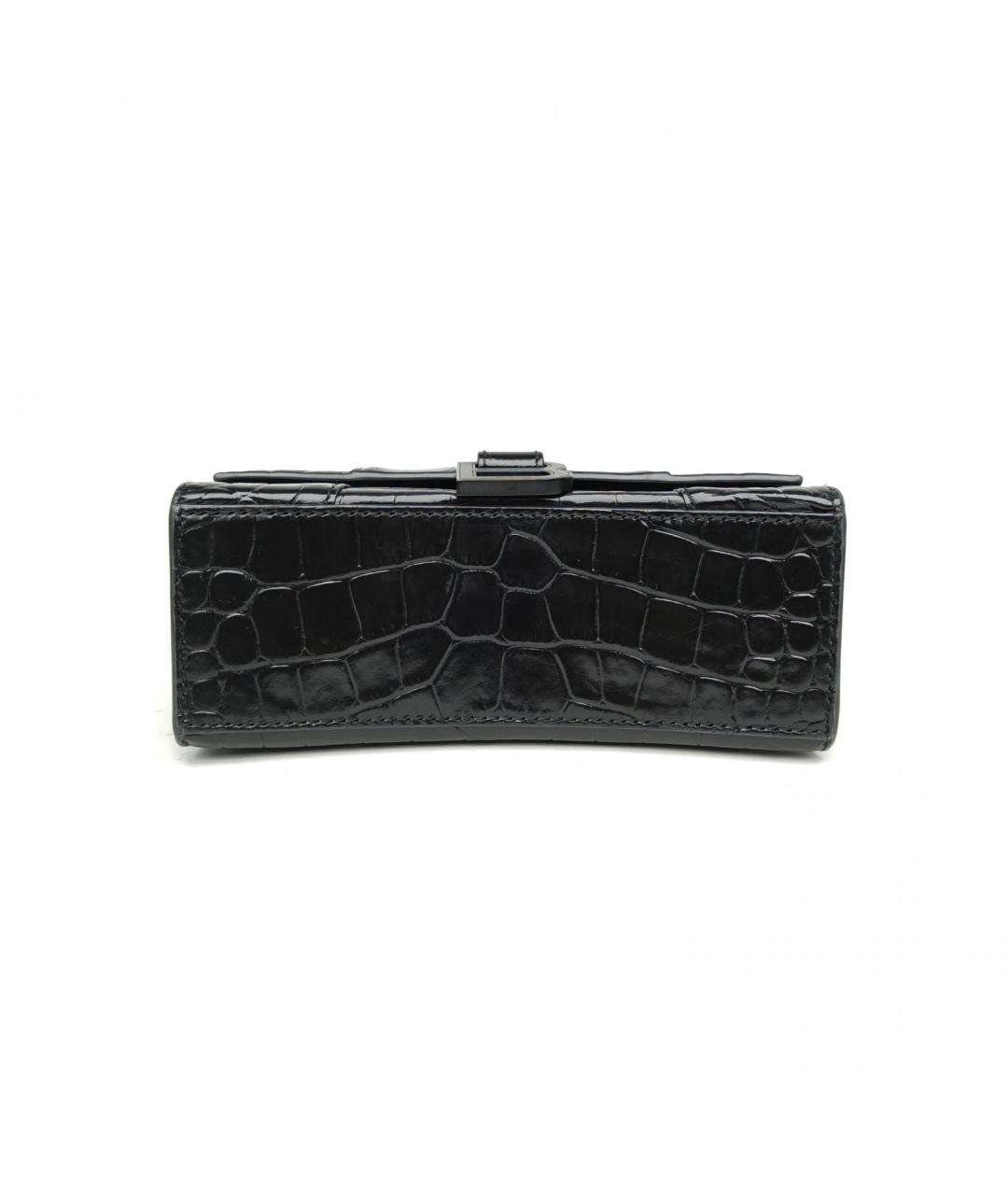 BALENCIAGA Черная кожаная сумка с короткими ручками, фото 6