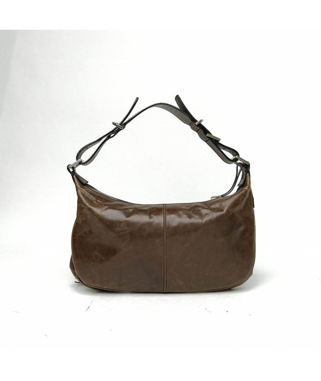 GIVENCHY Коричневая кожаная сумка с короткими ручками, фото 4