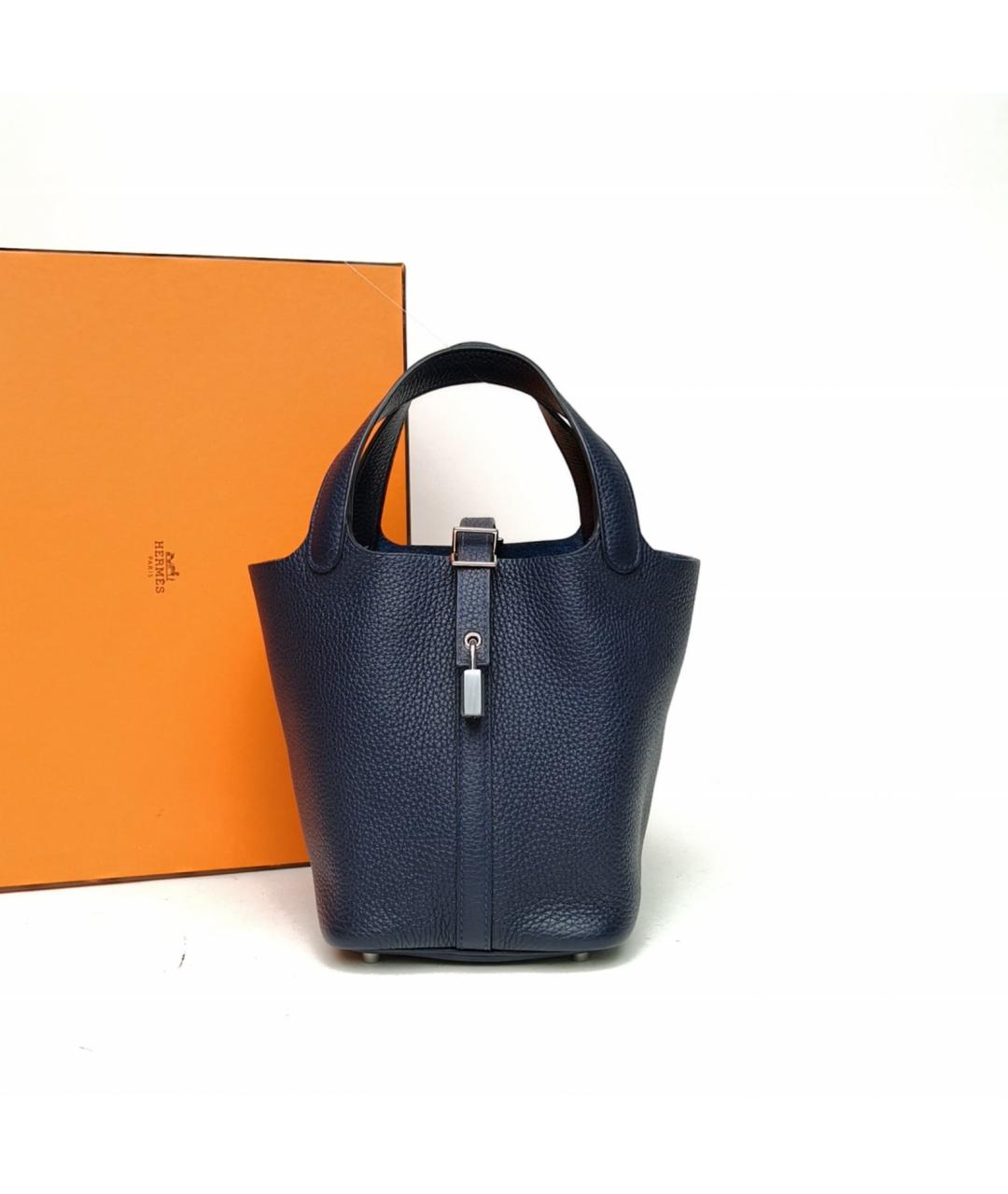 HERMES Черная сумка с короткими ручками, фото 9