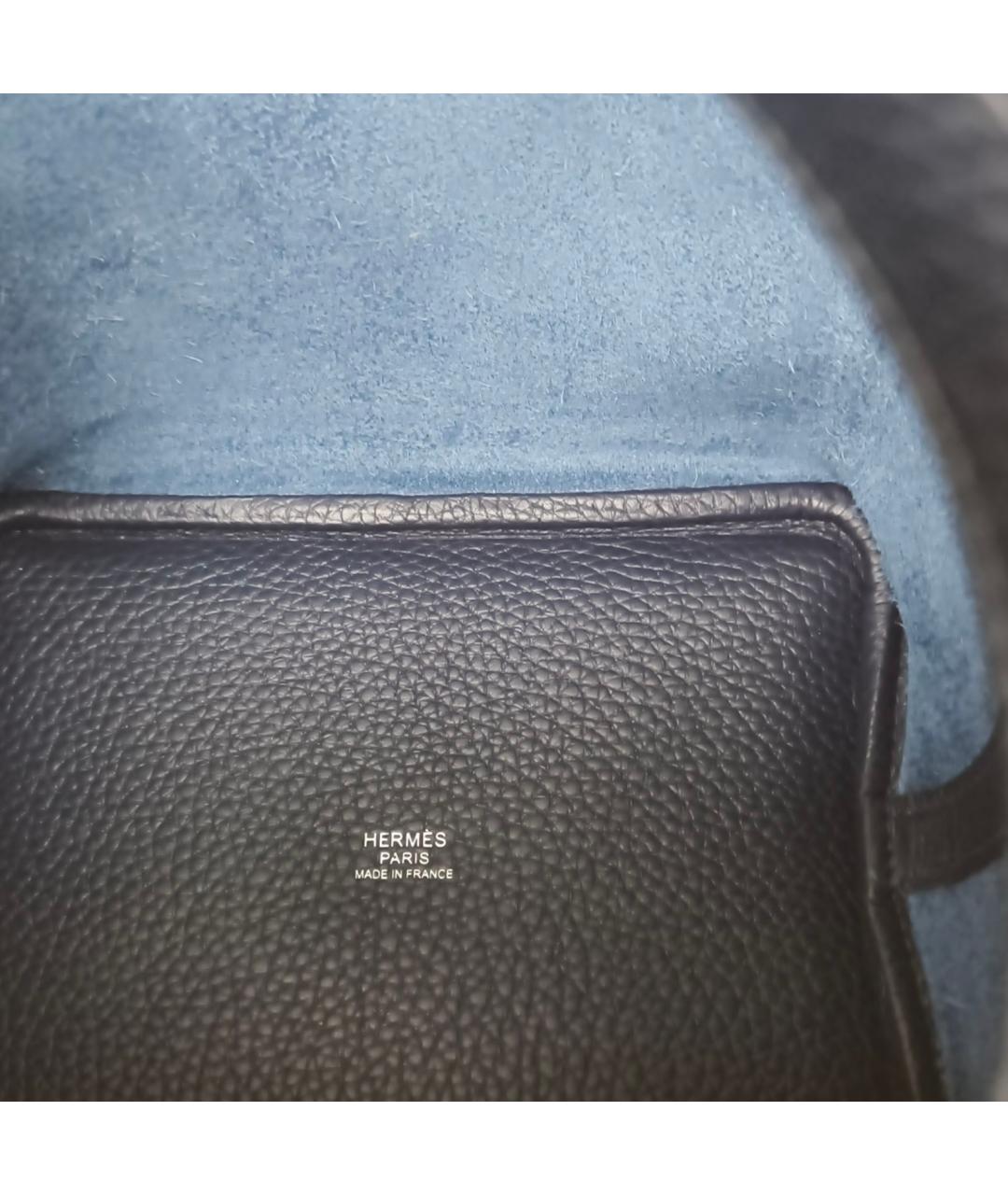 HERMES Черная сумка с короткими ручками, фото 8