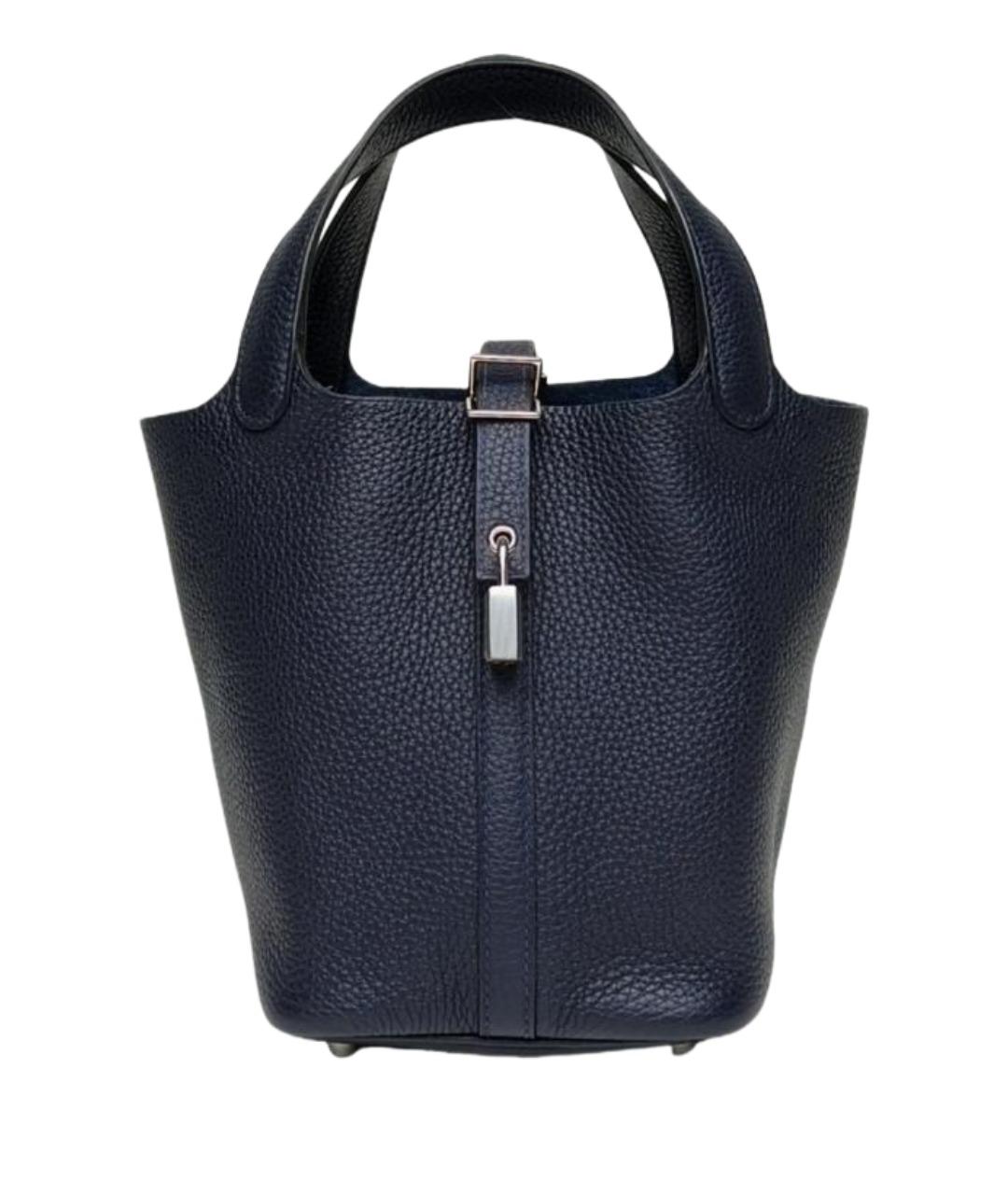 HERMES Черная сумка с короткими ручками, фото 1