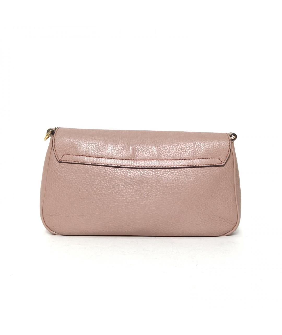 GUCCI Розовая кожаная сумка через плечо, фото 4