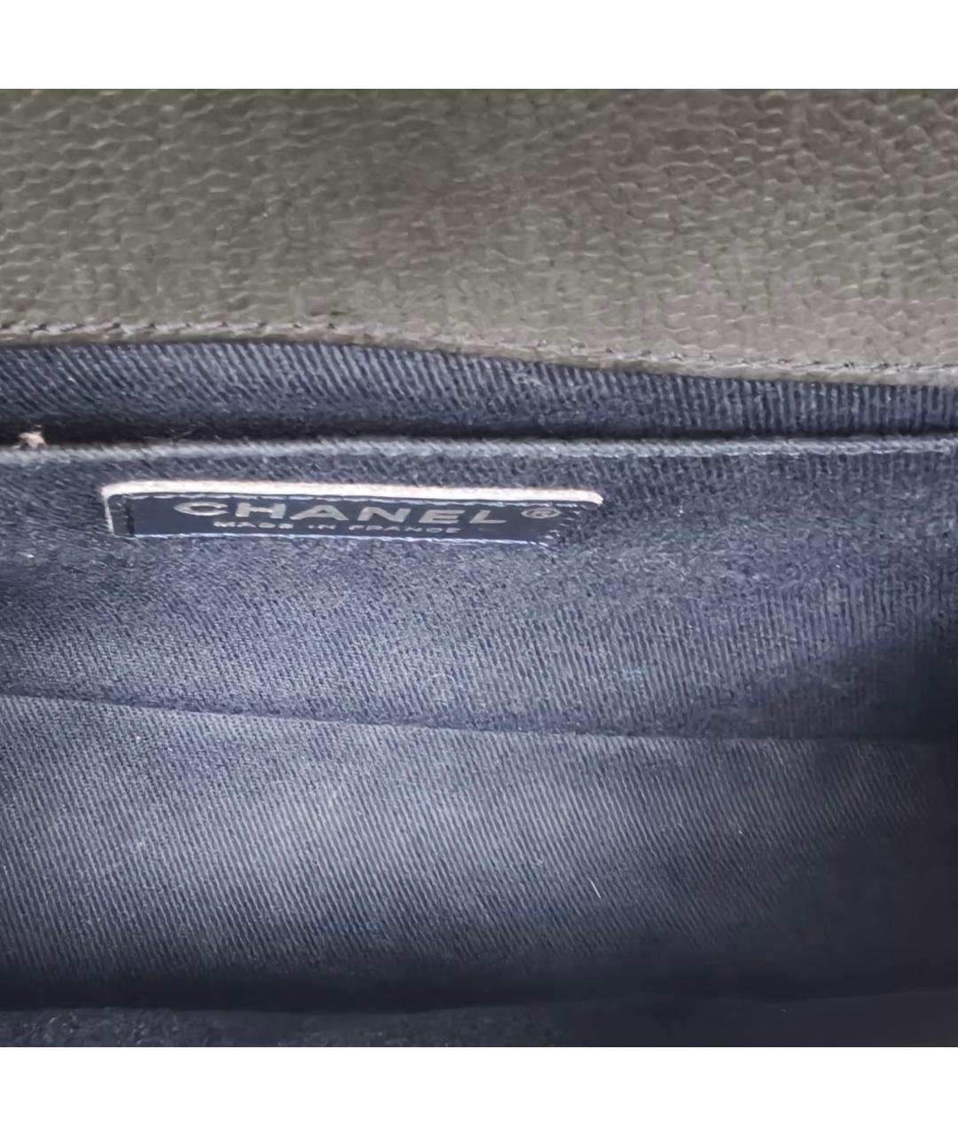 CHANEL Черная кожаная сумка через плечо, фото 8