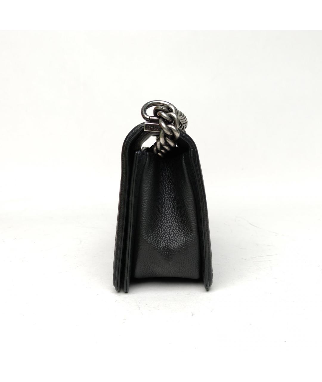 CHANEL Черная кожаная сумка через плечо, фото 3