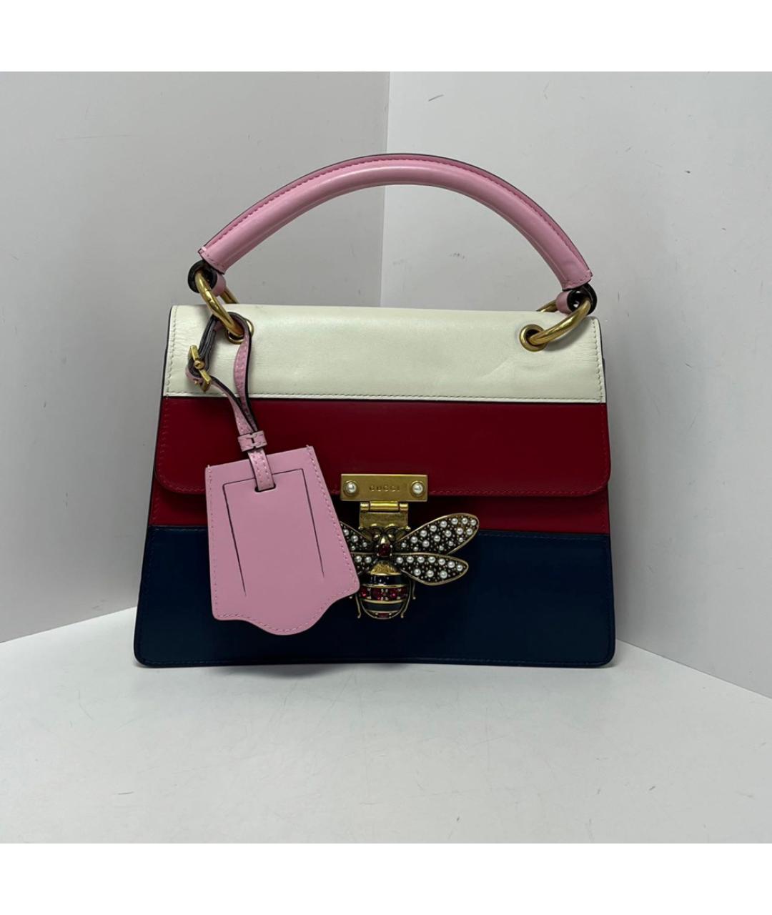 GUCCI Кожаная сумка с короткими ручками, фото 9