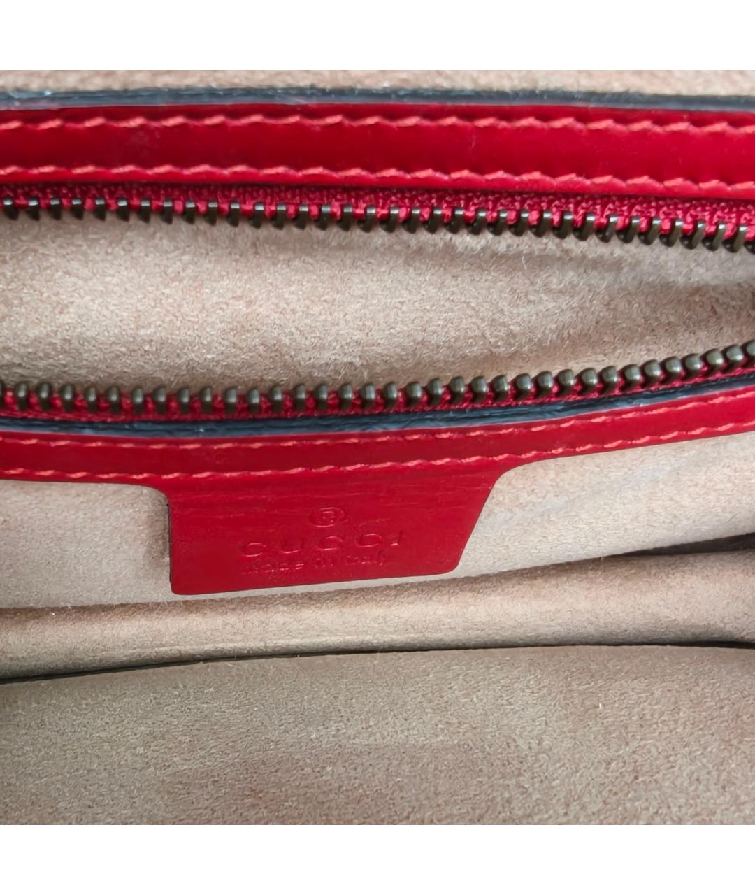GUCCI Кожаная сумка с короткими ручками, фото 7