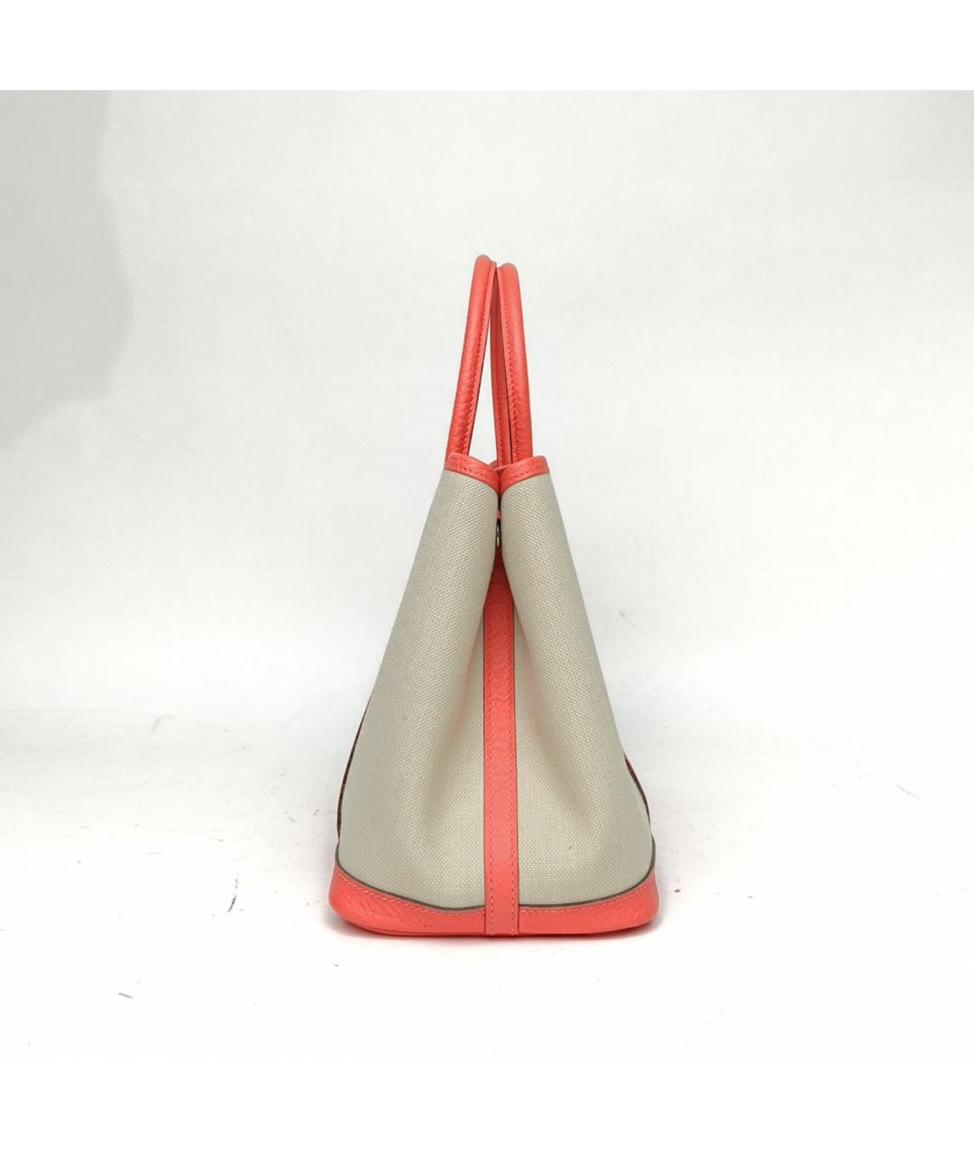 HERMES Оранжевая сумка с короткими ручками, фото 5