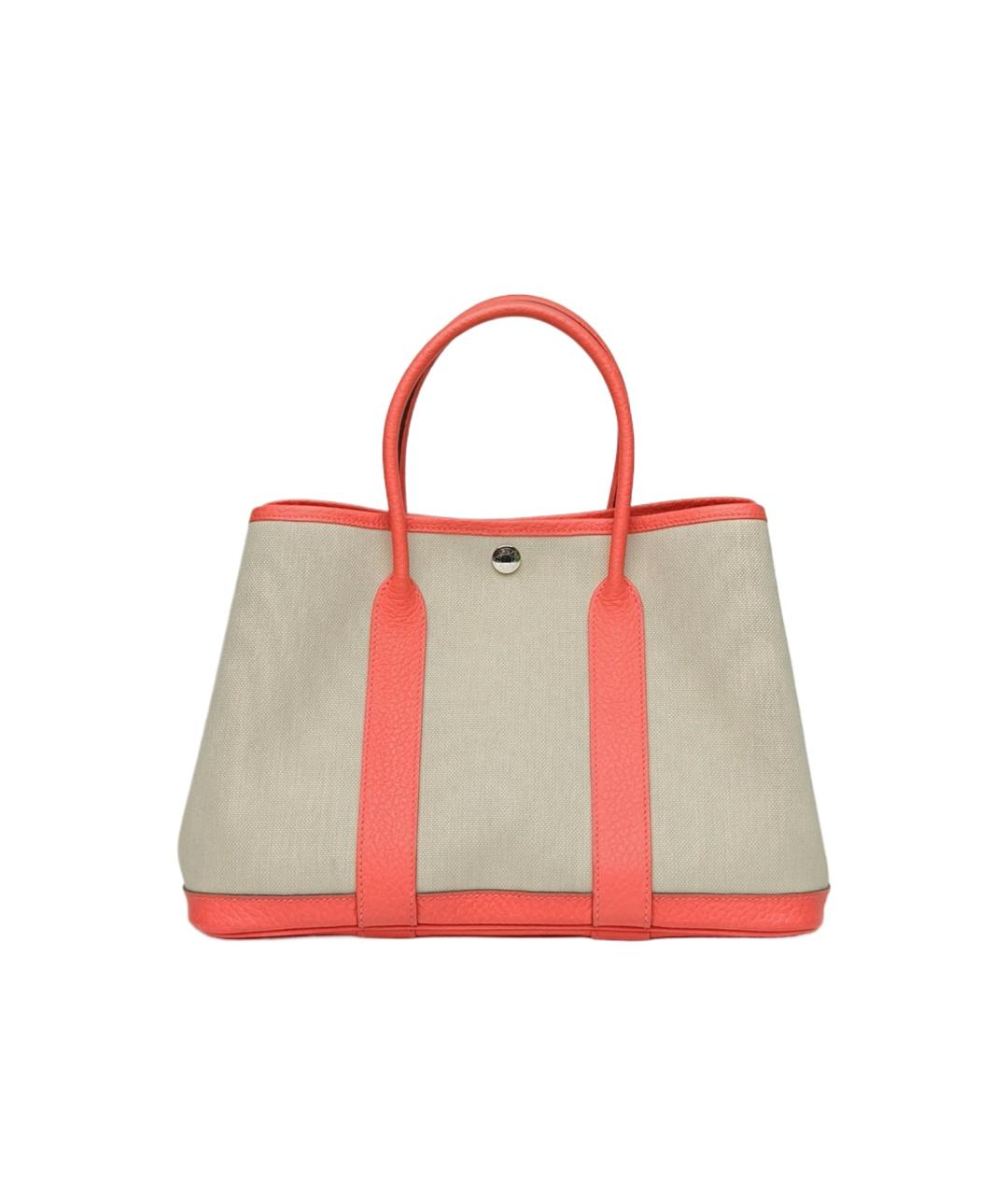 HERMES Оранжевая сумка с короткими ручками, фото 10