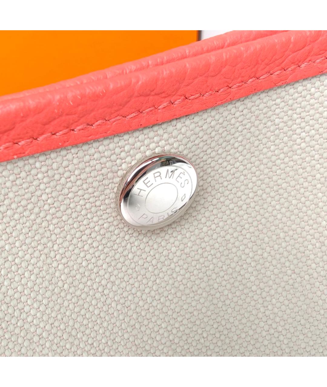 HERMES Оранжевая сумка с короткими ручками, фото 7