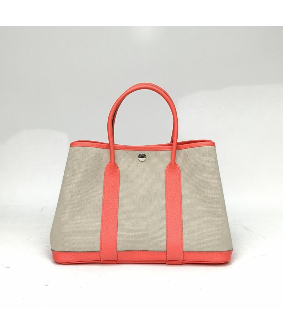 HERMES Оранжевая сумка с короткими ручками, фото 2