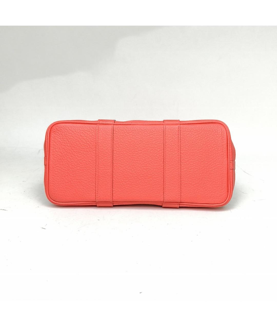 HERMES Оранжевая сумка с короткими ручками, фото 6