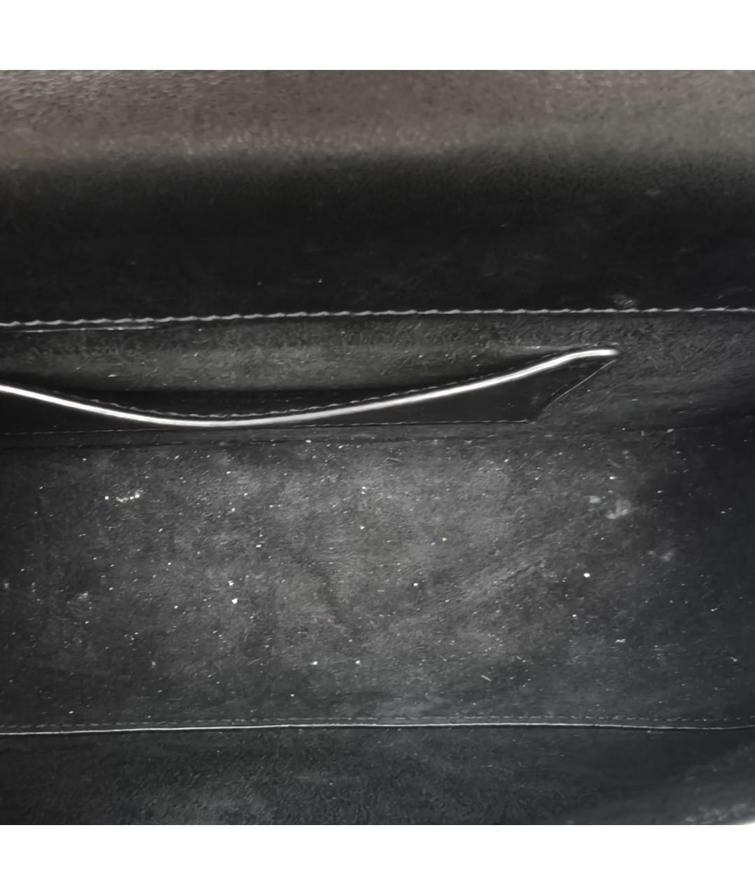 SAINT LAURENT Черная кожаная сумка через плечо, фото 7
