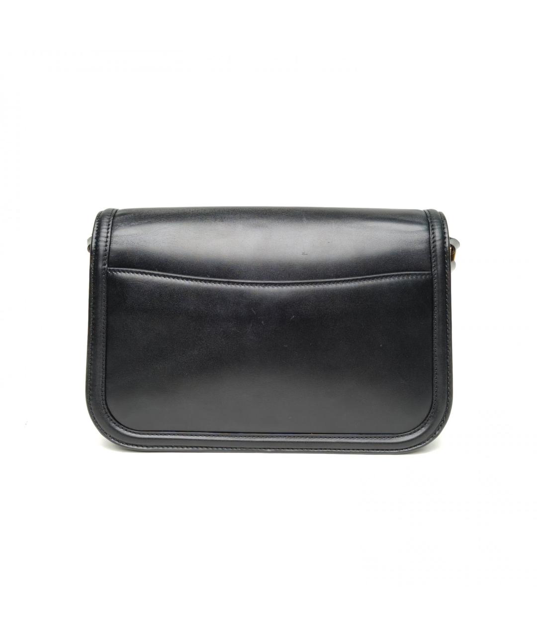 SAINT LAURENT Черная кожаная сумка через плечо, фото 4