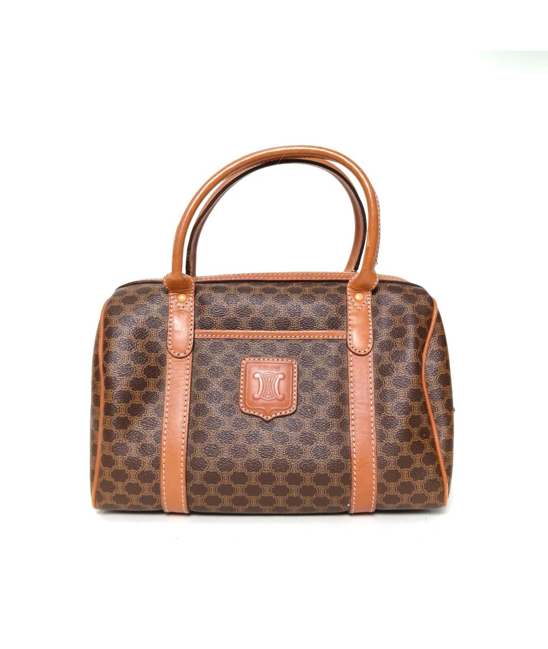 CELINE Коричневая сумка с короткими ручками, фото 2