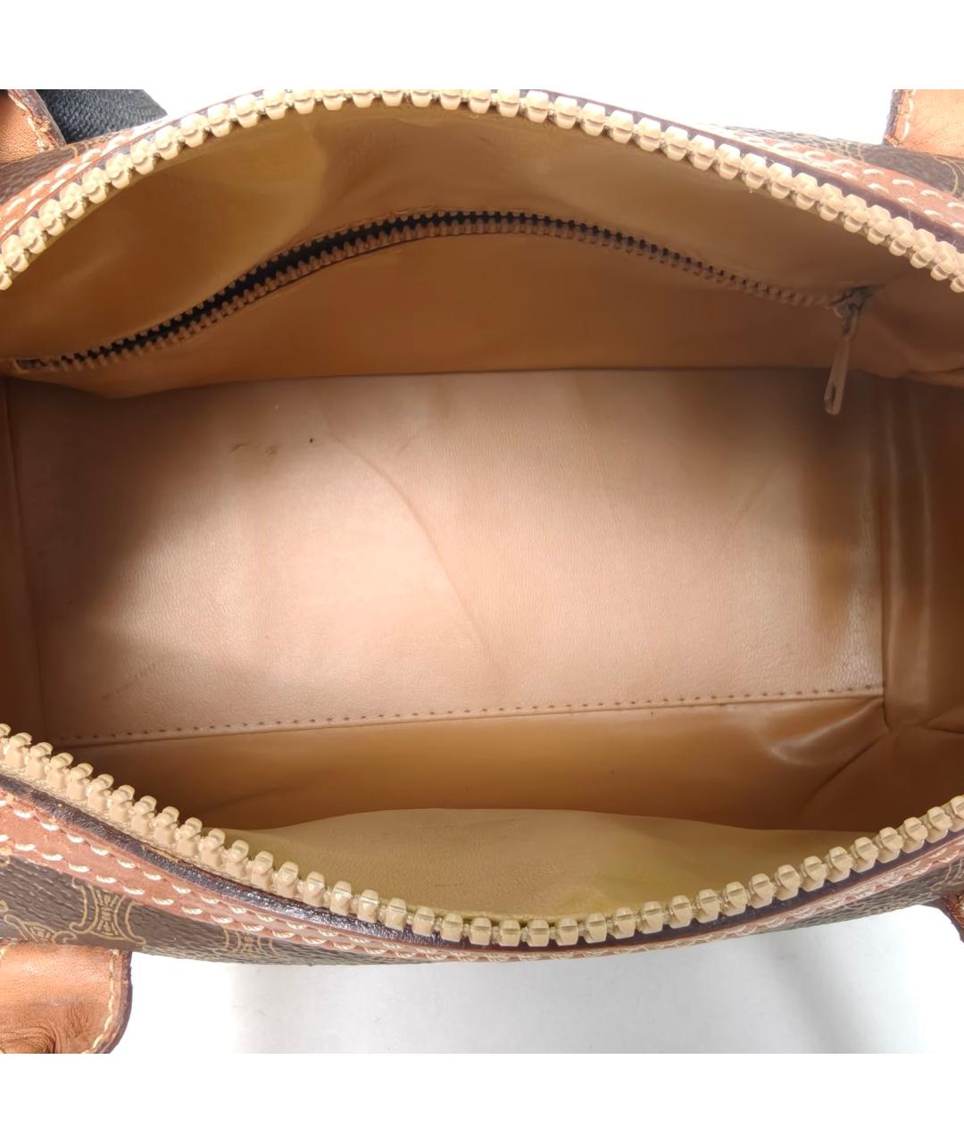 CELINE Коричневая сумка с короткими ручками, фото 7