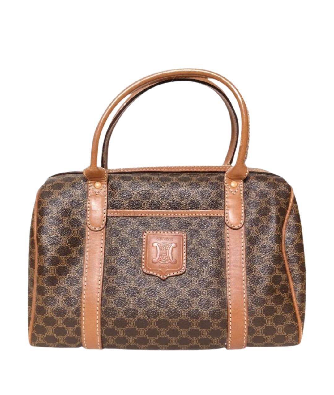 CELINE Коричневая сумка с короткими ручками, фото 1