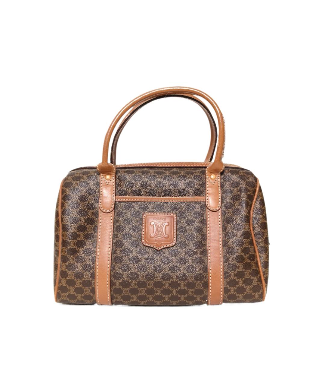 CELINE Коричневая сумка с короткими ручками, фото 10