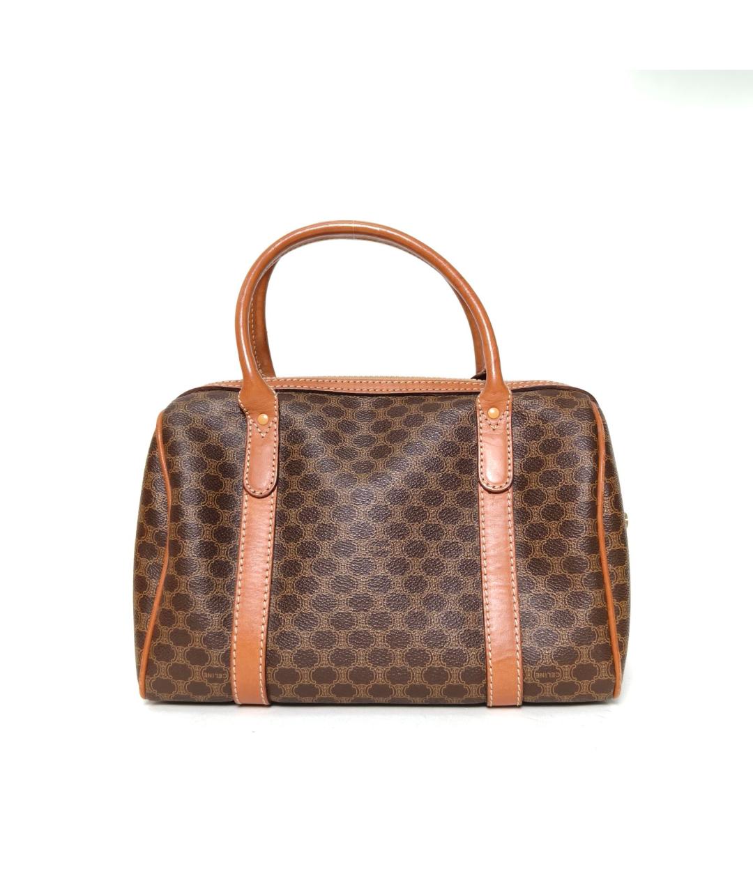 CELINE Коричневая сумка с короткими ручками, фото 4