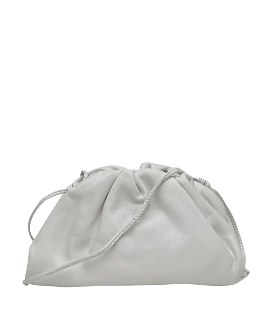 BOTTEGA VENETA Белая кожаная сумка через плечо, фото 1