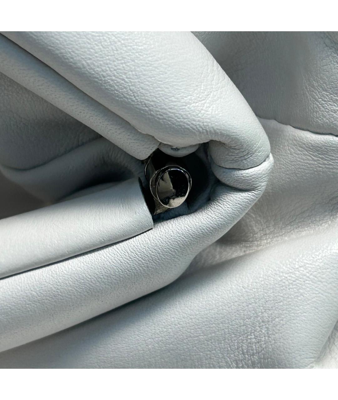 BOTTEGA VENETA Белая кожаная сумка через плечо, фото 9