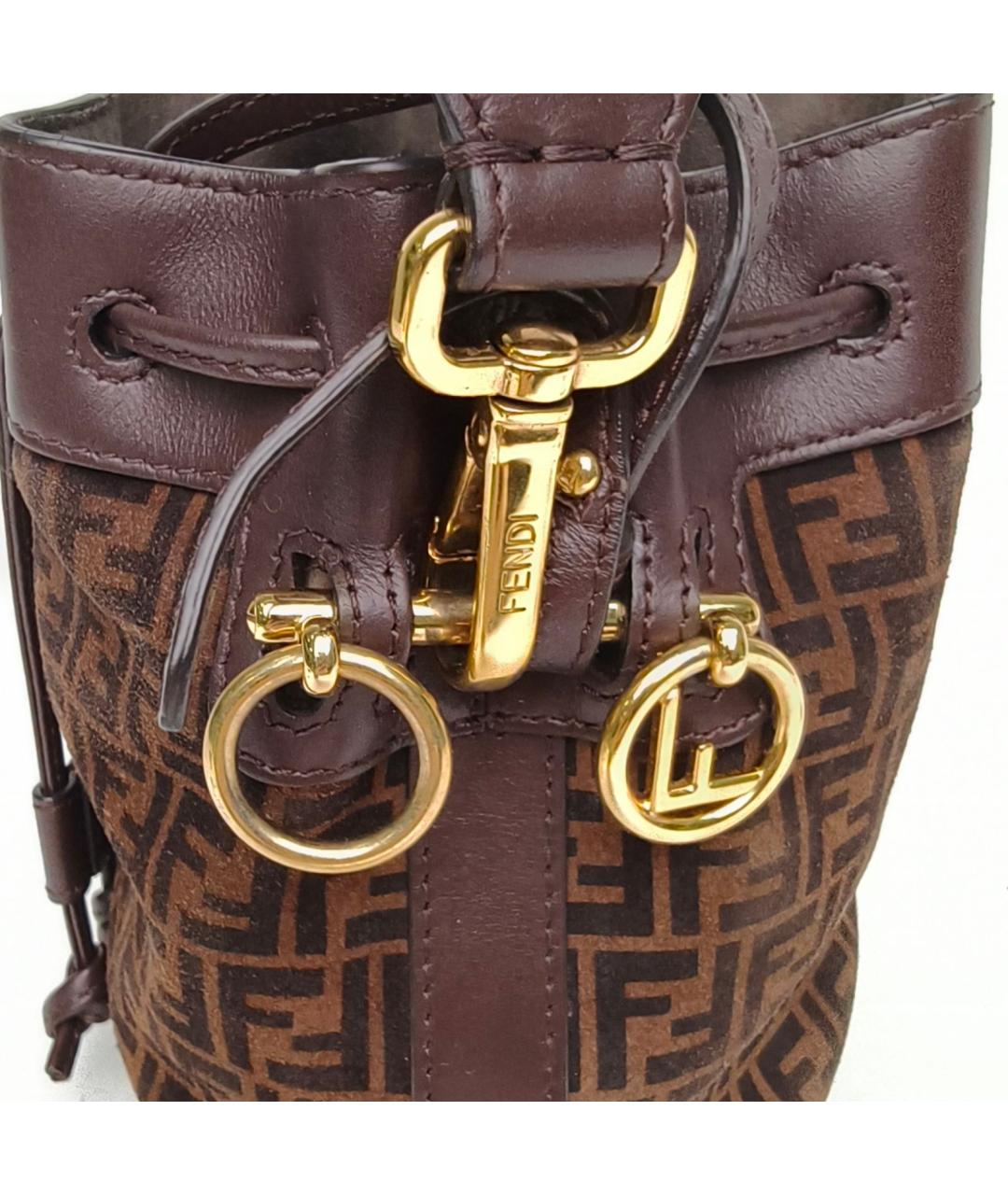 FENDI Коричневая сумка через плечо, фото 8