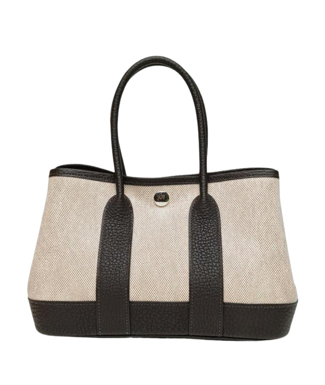 HERMES Бежевая сумка с короткими ручками, фото 1