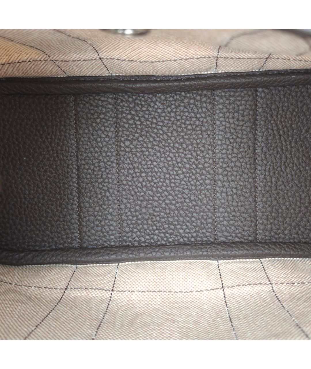 HERMES Бежевая сумка с короткими ручками, фото 6