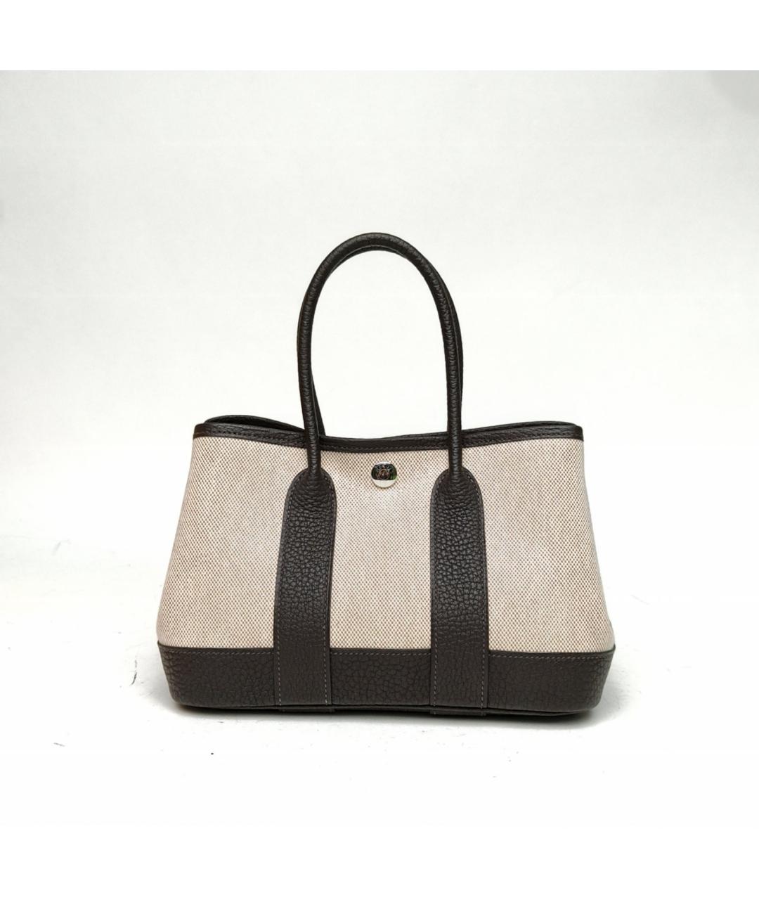 HERMES Бежевая сумка с короткими ручками, фото 2