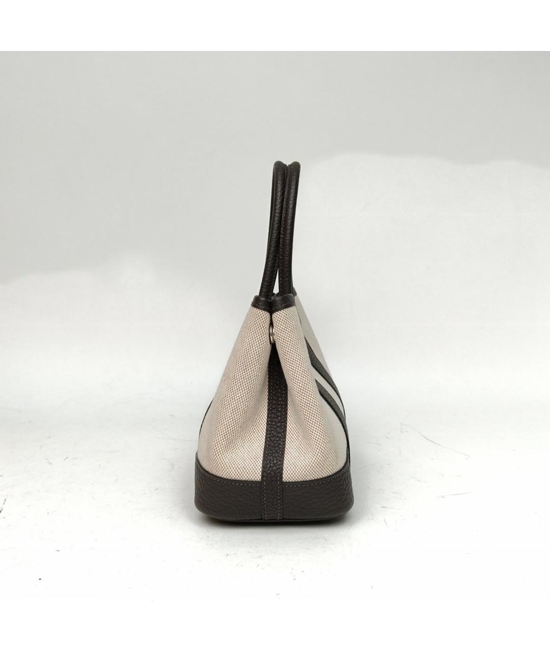 HERMES Бежевая сумка с короткими ручками, фото 3