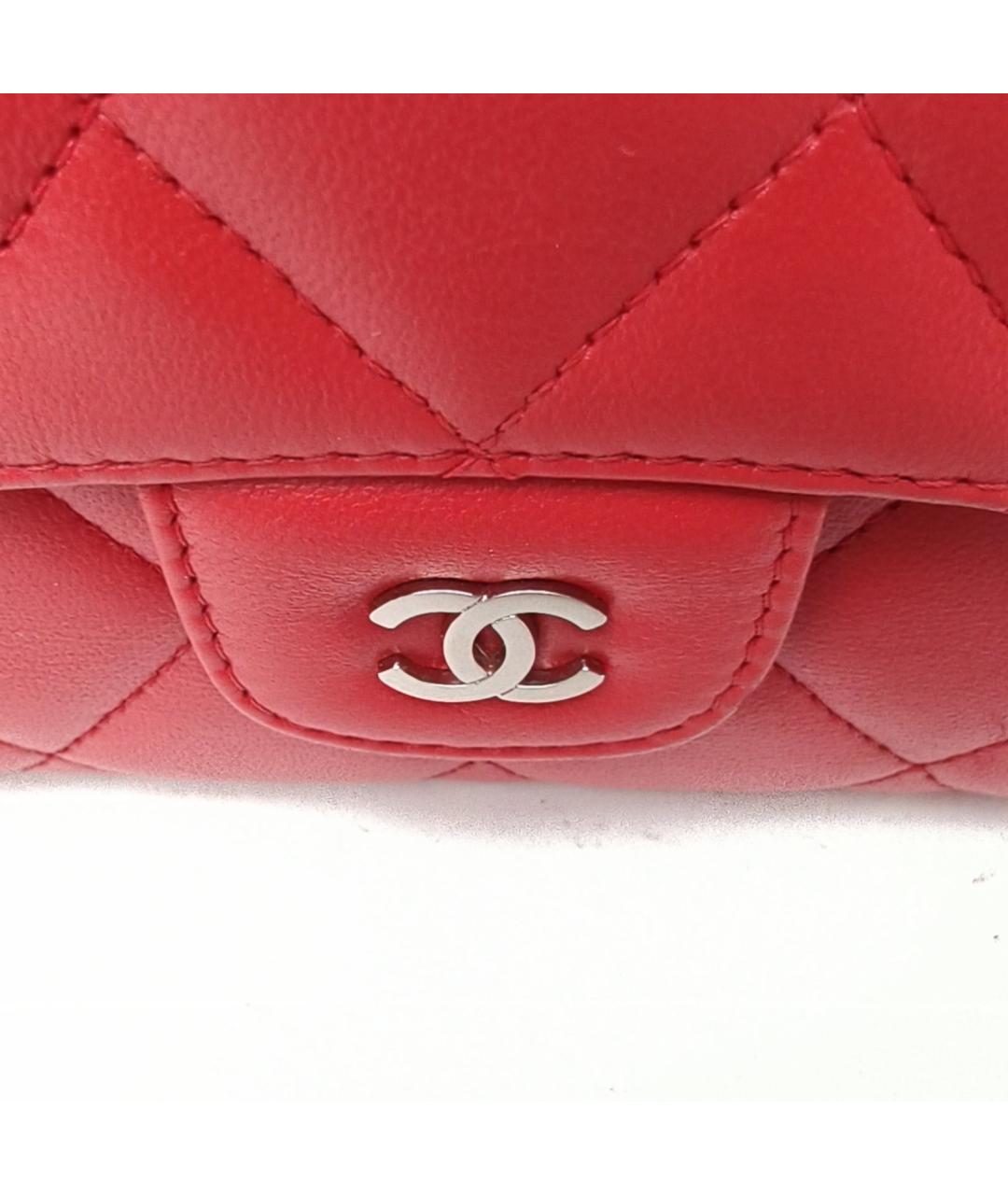 CHANEL Красный кошелек, фото 7