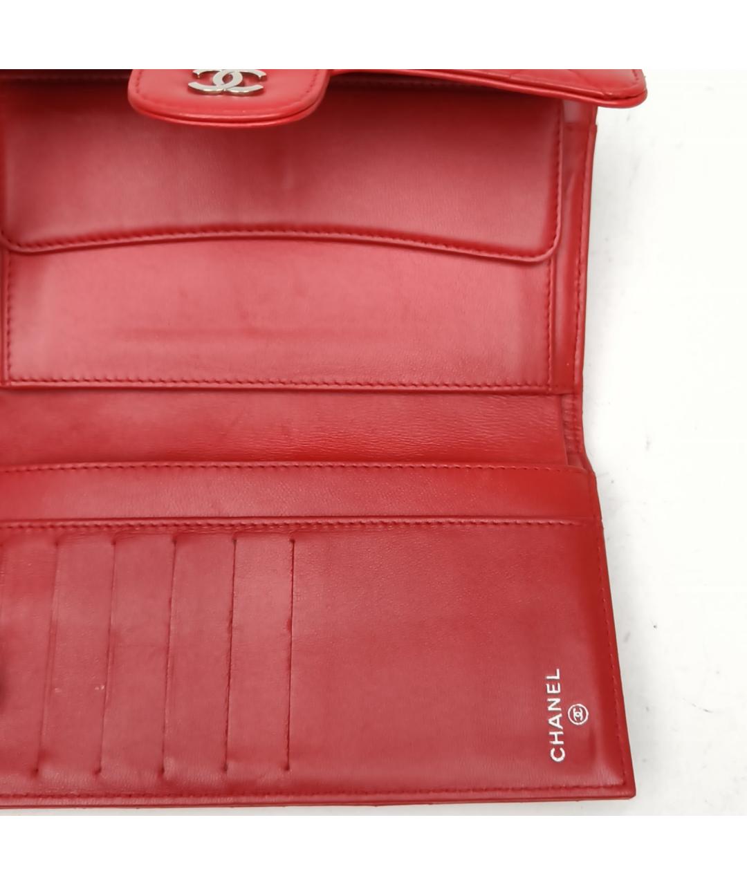 CHANEL Красный кошелек, фото 8