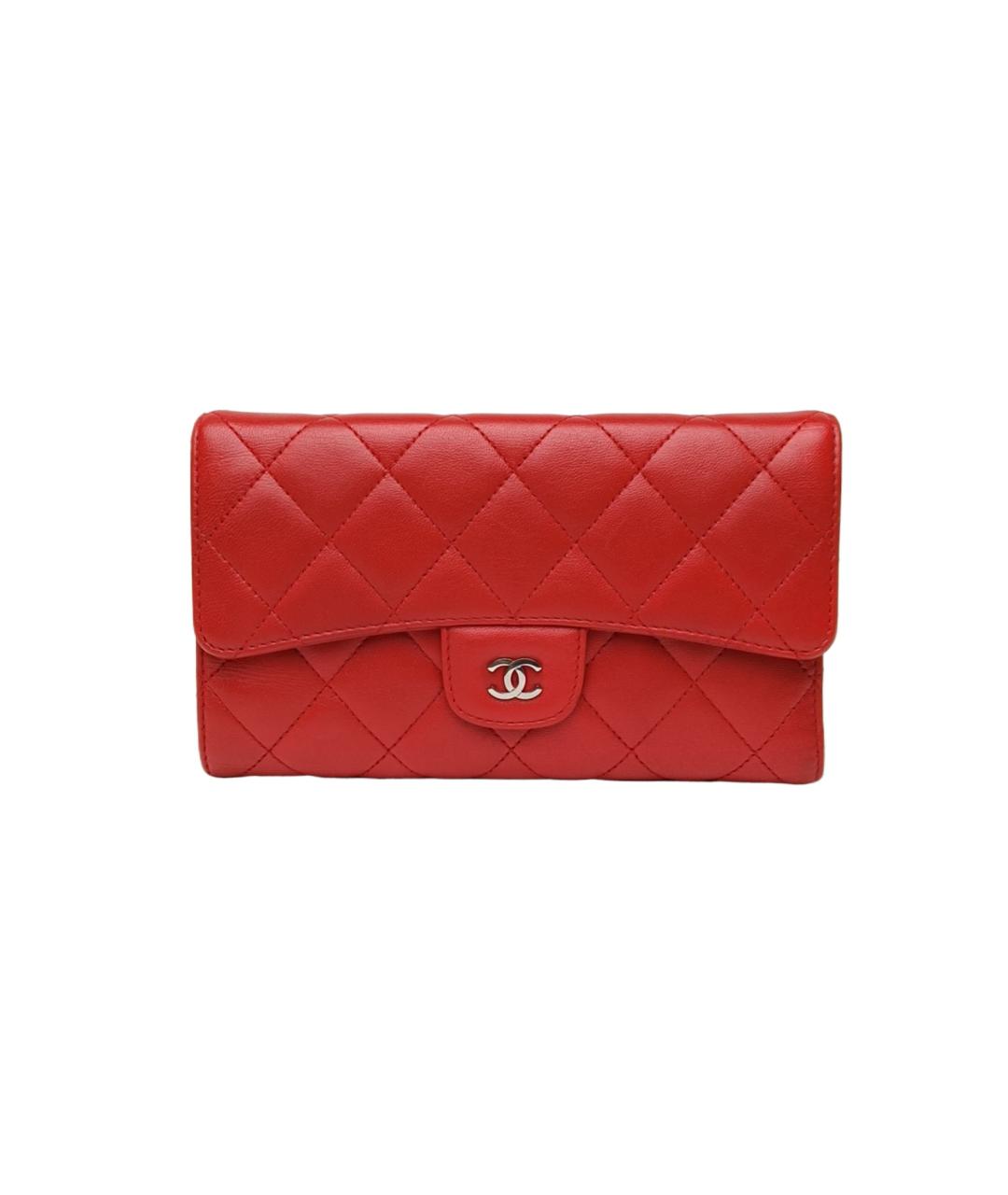 CHANEL Красный кошелек, фото 10