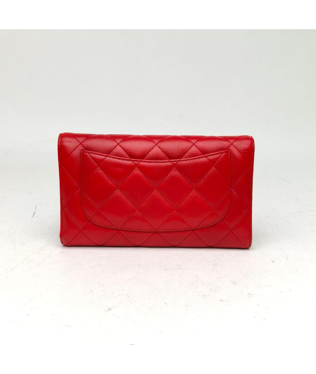 CHANEL Красный кошелек, фото 4