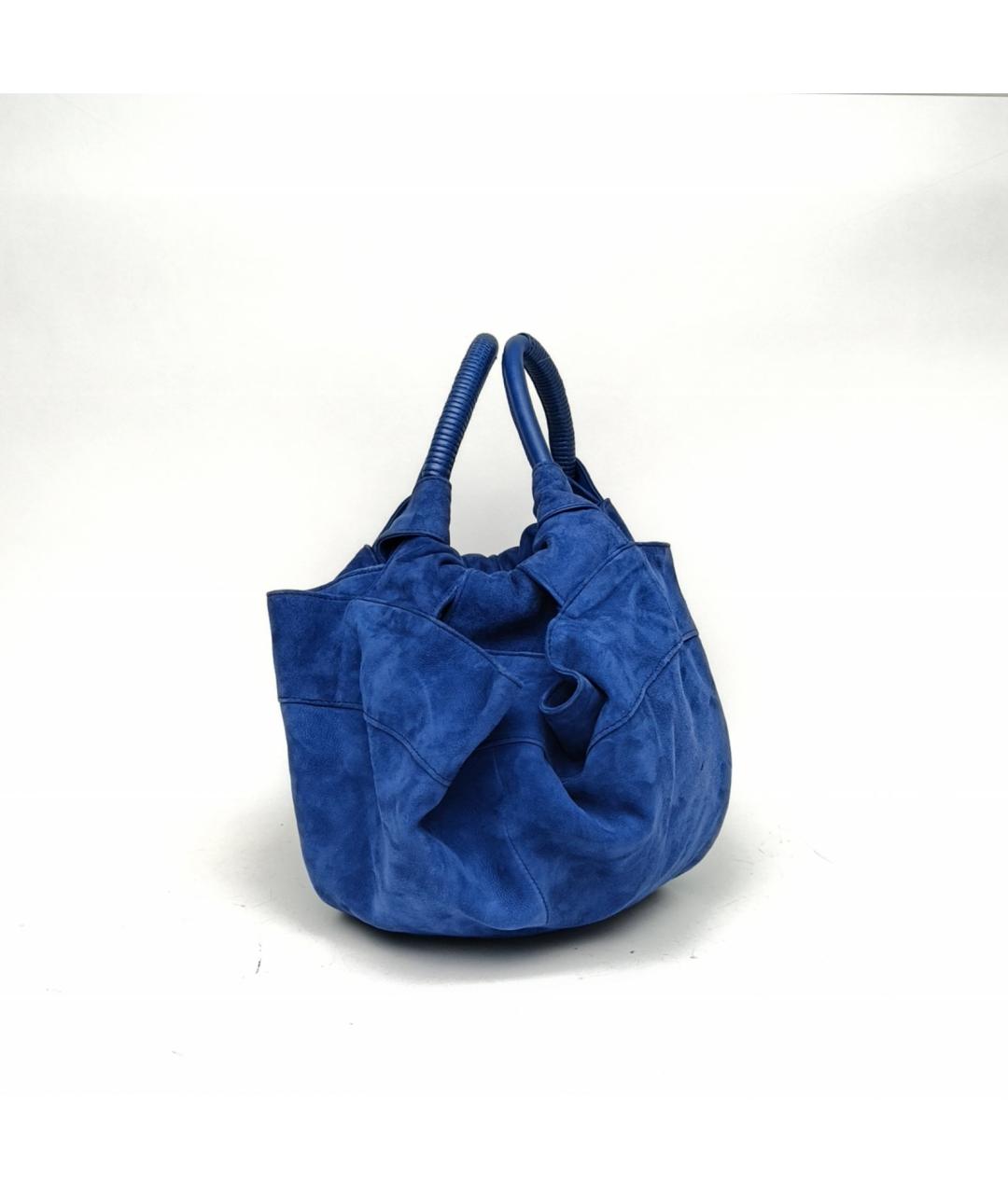 LOEWE Синяя замшевая сумка через плечо, фото 2