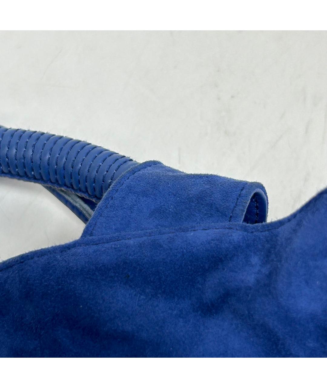 LOEWE Синяя замшевая сумка через плечо, фото 9